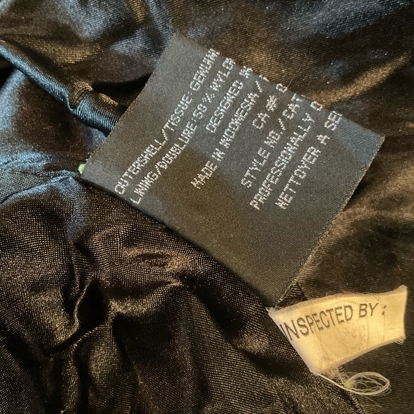 “DANIER” 100% Black Leather Fitted Button Up Jacket. - Picture 14 of 16